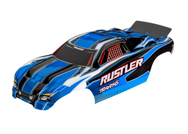 Carrocería Traxxas Rustler 2WD Transparente Con Adhesivos – #3714