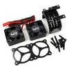 Alum Motor Heat Sink w/Twin Tornado Fans
