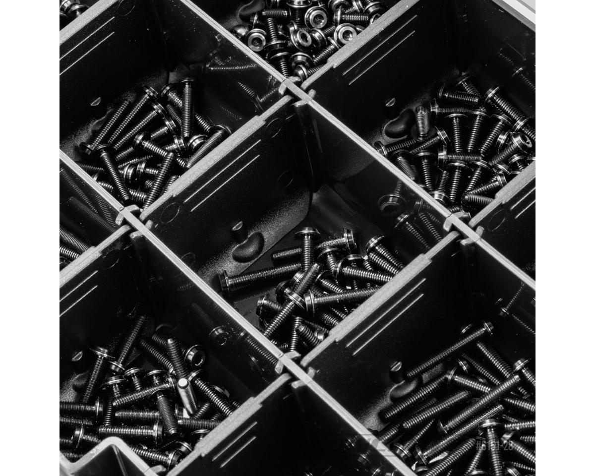 Hardware Storage Box (Black/Smoke Grey)