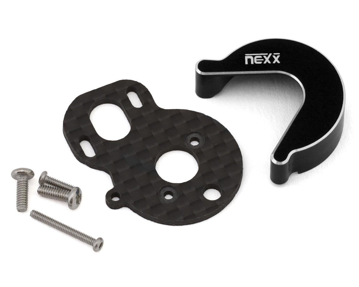 Carbon Motor Plate/Alum Gearbox Cover Set (Micro-B)