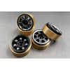 SCX24 Alum/Brass Wheel Set (Black)