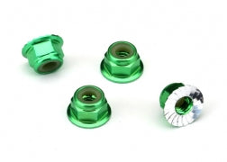 4mm Aluminum Flanged Serrated Nuts