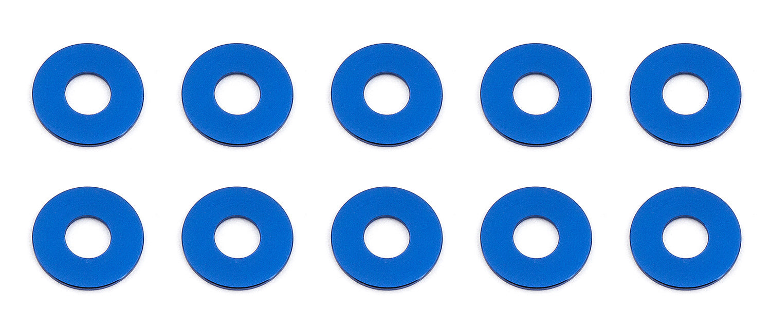 7.8x3.0mm Alum Bulkhead Washers (Blue)