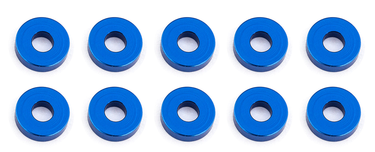 7.8x3.0mm Alum Bulkhead Washers (Blue)