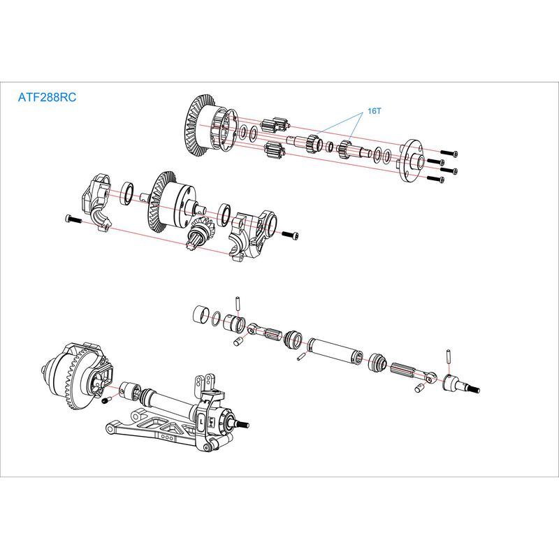 CV Splined Driveshafts (Front/Rear)