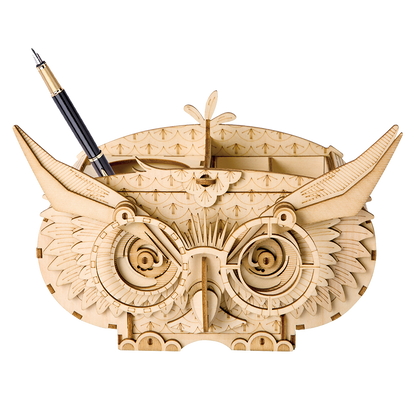 OWL Storage Box 3D Wooden Puzzle