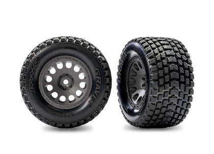 Gravix Tires/Charcoal Gray Wheels (Rear)