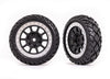 Anaconda Tires/Black Satin Chrome Wheels (Front)
