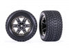 RXT charcoal gray & black chrome wheels, Gravix™ tires, foam inserts