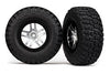 SCT SS, satin chrome black beadlock wheel, BFGoodrich® Mud-Terrain™ T/A® KM2 tire, inserts
