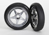 Tires 5-Spoke Chrome Wheels v(Front)