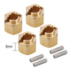 7mm Brass Wheel Hex Hub Extenders (TRX4M)
