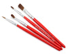 Red Sable Round & Flat Brush Set