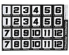 Race Number Decal Sheet
