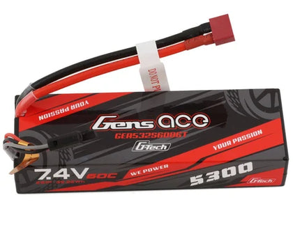 Gens Ace 2s (7.4V/5300mAh) w/T-Style Connector