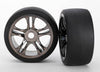 Black Chrome Wheels/Belted S1 Slick Tires (Front)