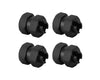 Extended Steel Wheel Hexes +5mm (SCX24)