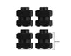 Extended Steel Wheel Hexes +5mm (SCX24)
