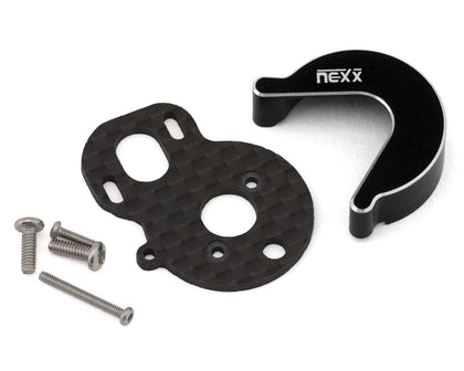 Carbon Motor Plate/Alum Gearbox Cover Set (Micro-B)