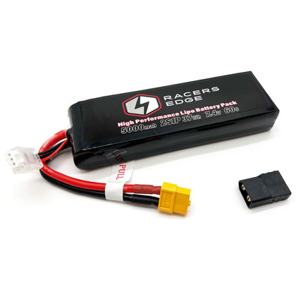 5000mAh 2S 60C LiPO (XT60/TRX Adapter)