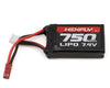 750mAh 2S LiPO w/JST