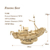 Fishing Ship 3D Wooden Puzzle