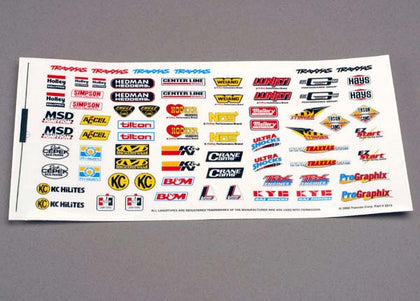 Racing Sponsors Decal Sheet