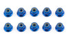 4mm Alum Flanged Locknuts (Blue)