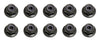 3mm Flanged Locknuts (Black)