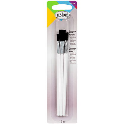 Economy Flat Brushes (3pcs)