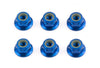 M4 Alum Flanged Locknuts (Blue)