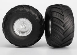Rear Terra Groove Tires/Wheels (Satin Chrome)
