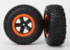 SCT Beadlock Wheels/Tires (Orange)