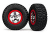 BFG Mud-Terrain Tires/SCT Wheels Chrome (Red)