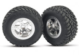 Front SCT Tires/Wheels (Satin Chrome)