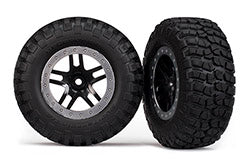 BFG Mud-Terrain Tires/SCT Split-Spoke Black Wheels (Satin Chrome)