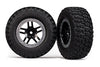 BFG Mud-Terrain Tires/SCT Split-Spoke Black Wheels (Satin Chrome)