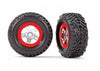 SCT Tires/Wheels Satin Chrome (Red)