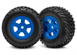 SCT Tires/Wheels (Blue)