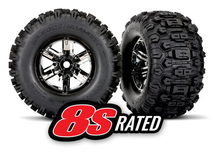 Sledgehammer Tires/Wheels (Black Chrome)