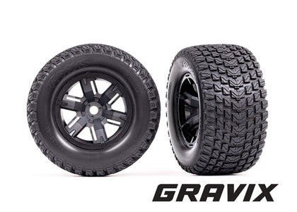 Gravix Tires/X-Maxx Wheels (Black)