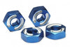 Hex Aluminum Wheel hubs (Blue)