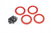 Aluminum Beadlock Rings (Red)