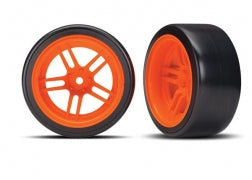 Rear Split-spoke Drift Tire (Orange)