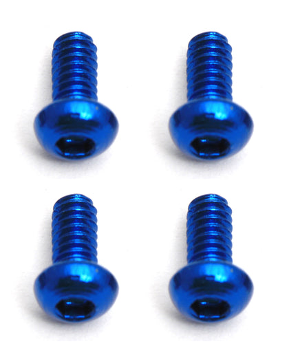 2x4mm Button Head Screws (Blue)