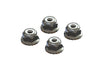 M4 Flanged Nylon Wheel Nuts (Silver)