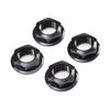 17mm Flanged Wheel Nuts (Black)