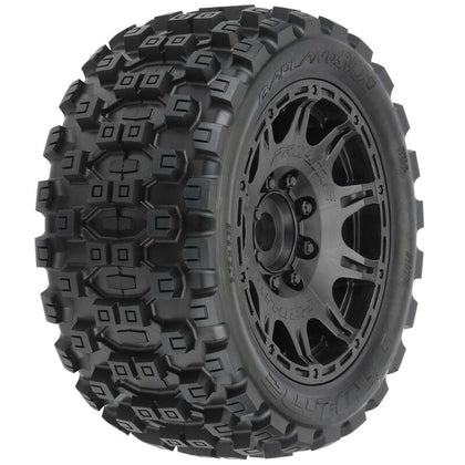 1/6 Badlands MX57 Tires (Black Raid)