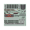 1/5 Pre-Cut Gladiator Rubicon (Clear)