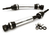 V3 XHD Steel Front Universal Driveshafts (Silver)